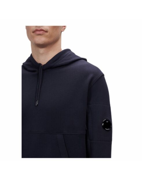 Sweat à capuche Diagonal Fleece Lens bleu marine