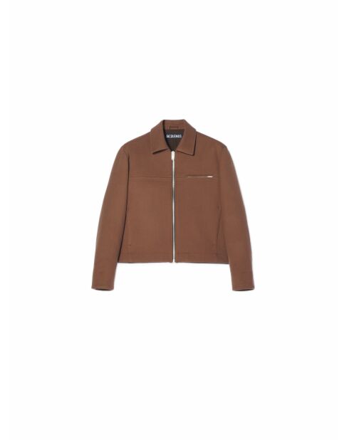 Blouson Asao marron