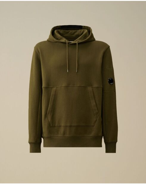 Sweat à capuche Diagonal Fleece Lens vert lierre