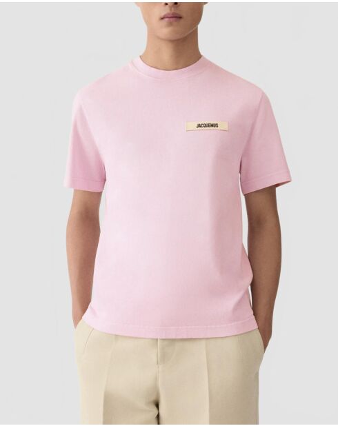 T-Shirt Gros Grain rose bonbon