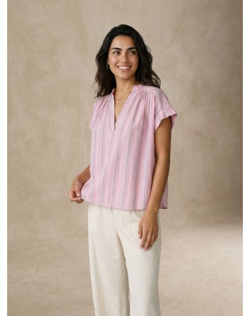 DAUGH Rosafarbenes Top