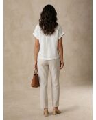 Top BUST bianco sporco