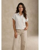 Top BUST bianco sporco