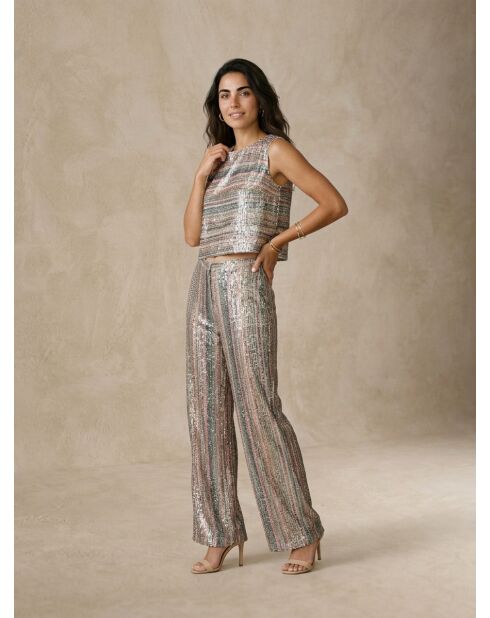 Top RALICE arancione/oro