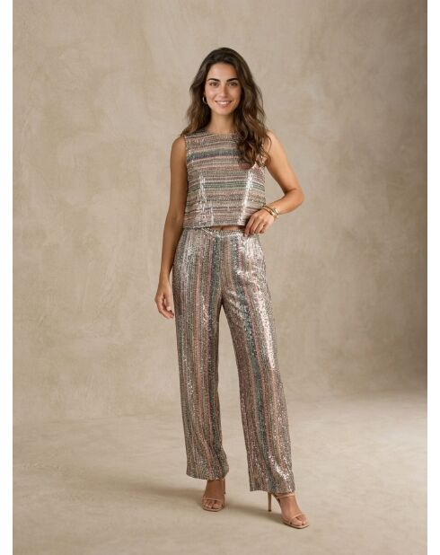 Top RALICE arancione/oro