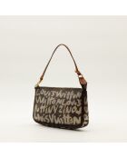 Funda para accesorios marrón - Buen estado -21 x 13 x 3,5 cm