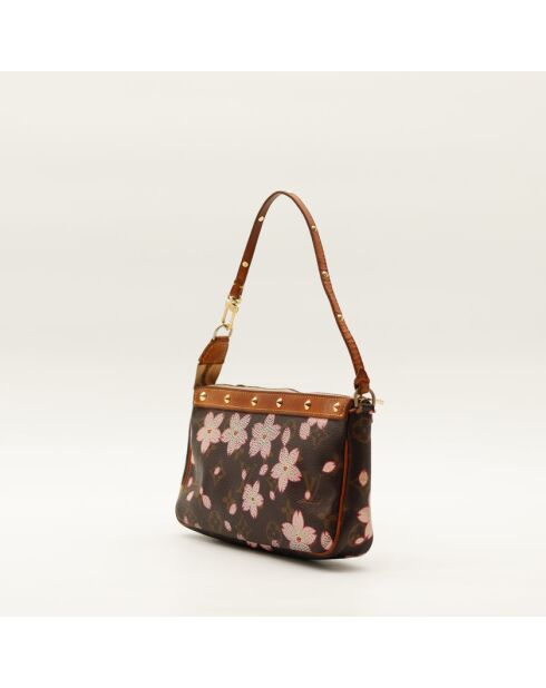 Pochette Accessoires Murakami marron - Bon état général - 21x13x3.5cm
