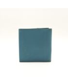 Blauwe portemonnee - Goede staat - 10,5 x 11 cm