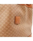 Macadam emmertas in beige en camel - Goede staat - 26 x 14 x 30 cm