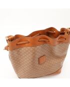 Macadam emmertas in beige en camel - Goede staat - 26 x 14 x 30 cm