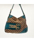 Die beigefarbene Jackie Horsebit Tasche - Guter Zustand - 33 x 24 x 26 cm