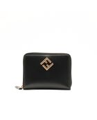 Portafoglio con zip Diamonds nero - Nuovo - 9 x12,5 x 2 cm