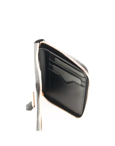 Portafoglio con zip Diamonds nero - Nuovo - 9 x12,5 x 2 cm