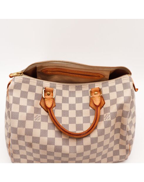 Sac Speedy 30 Damier biege - Très bon état général - 30x21x17cm