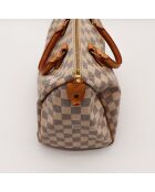 Speedy 30 Damier Azur beige Tasche - Sehr guter Zustand - 30 x 17 x 21 cm