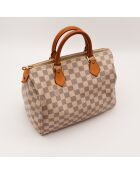 Speedy 30 Damier Azur beige Tasche - Sehr guter Zustand - 30 x 17 x 21 cm