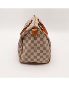 Speedy 30 Damier Azur beige Tasche - Sehr guter Zustand - 30 x 17 x 21 cm