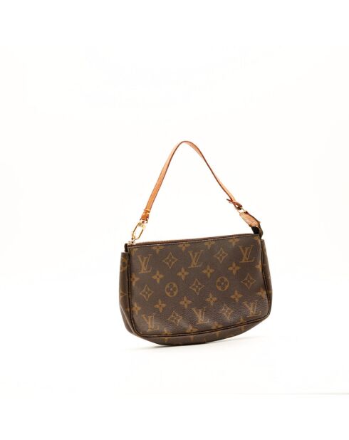 Pochette Accessoires marron - Très bon état général - 21x13x3.5cm