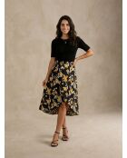 Falda estampada negra Mya