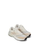 Percy 1M linnen wit/lichte geitenleren sneakers