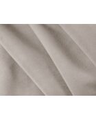 Canapé convertible velours Shannon 3 places beige - 209x94x87 cm