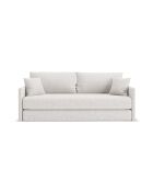 Canapé convertible Shannon 3 places beige clair - 209x94x87 cm