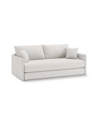 Canapé convertible Shannon 3 places beige clair - 209x94x87 cm