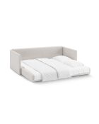 Canapé convertible Shannon 3 places beige clair - 209x94x87 cm