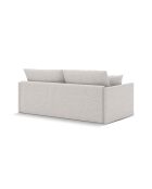 Canapé convertible Shannon 3 places beige clair - 209x94x87 cm