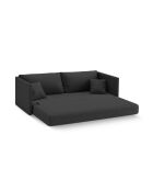 Canapé convertible Shannon 3 places anthracite - 209x94x87 cm