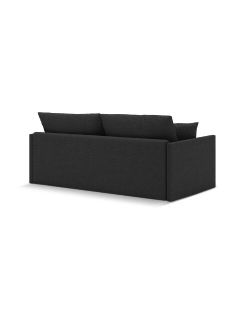 Canapé convertible Shannon 3 places anthracite - 209x94x87 cm