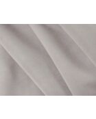 Canapé convertible velours Grena 3 places gris clair - 205x100x90 cm