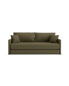 Canapé convertible Shannon 3 places vert - 209x94x87 cm