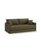 Canapé convertible Shannon 3 places vert - 209x94x87 cm