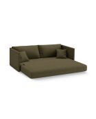 Canapé convertible Shannon 3 places vert - 209x94x87 cm