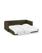 Canapé convertible Shannon 3 places vert - 209x94x87 cm