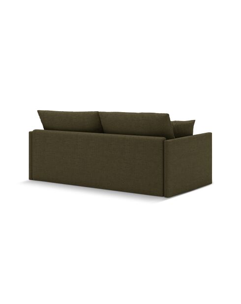 Canapé convertible Shannon 3 places vert - 209x94x87 cm