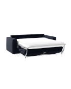 Canapé convertible velours Grena 3 places bleu roi - 205x100x90 cm
