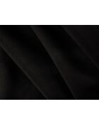 Canapé convertible velours Shannon 3 places noir - 209x94x87 cm