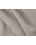 Canapé convertible velours Grena 3 places beige - 205x100x90 cm