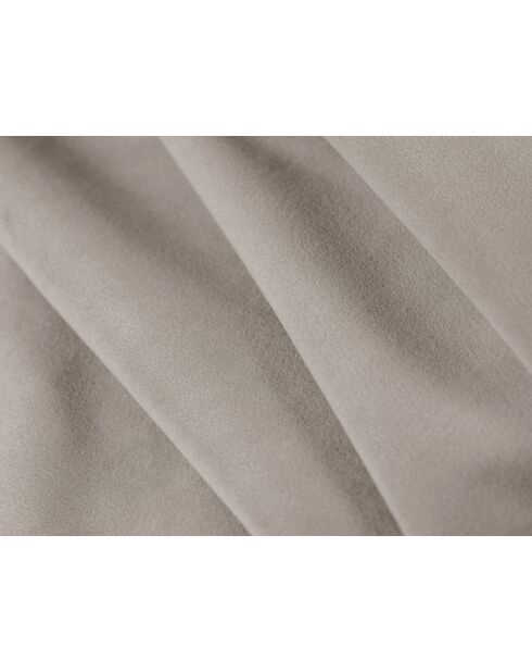 Canapé convertible velours Grena 3 places beige - 205x100x90 cm