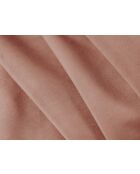 Canapé convertible velours Grena 3 places rose - 205x100x90 cm