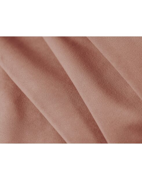 Canapé convertible velours Grena 3 places rose - 205x100x90 cm
