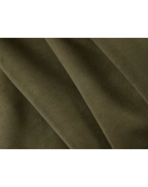 Canapé convertible velours Grena 3 places vert - 205x100x90 cm