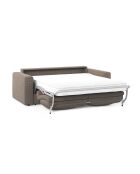 Canapé convertible Grena 3 places marron clair - 205x100x90 cm