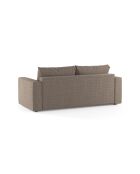Canapé convertible Grena 3 places marron clair - 205x100x90 cm