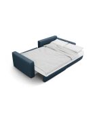 Canapé d'angle convertible avec rangement Belfast 3 places bleu - 240x149x84 cm