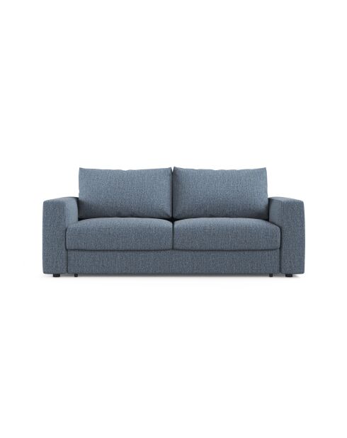 Canapé convertible Grena 3 places bleu foncé - 205x100x90 cm