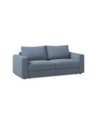 Canapé convertible Grena 3 places bleu foncé - 205x100x90 cm