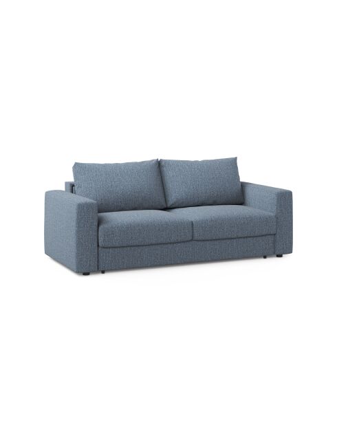 Canapé convertible Grena 3 places bleu foncé - 205x100x90 cm